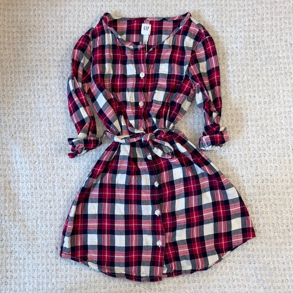 GAP KIDS PLAID DRESS